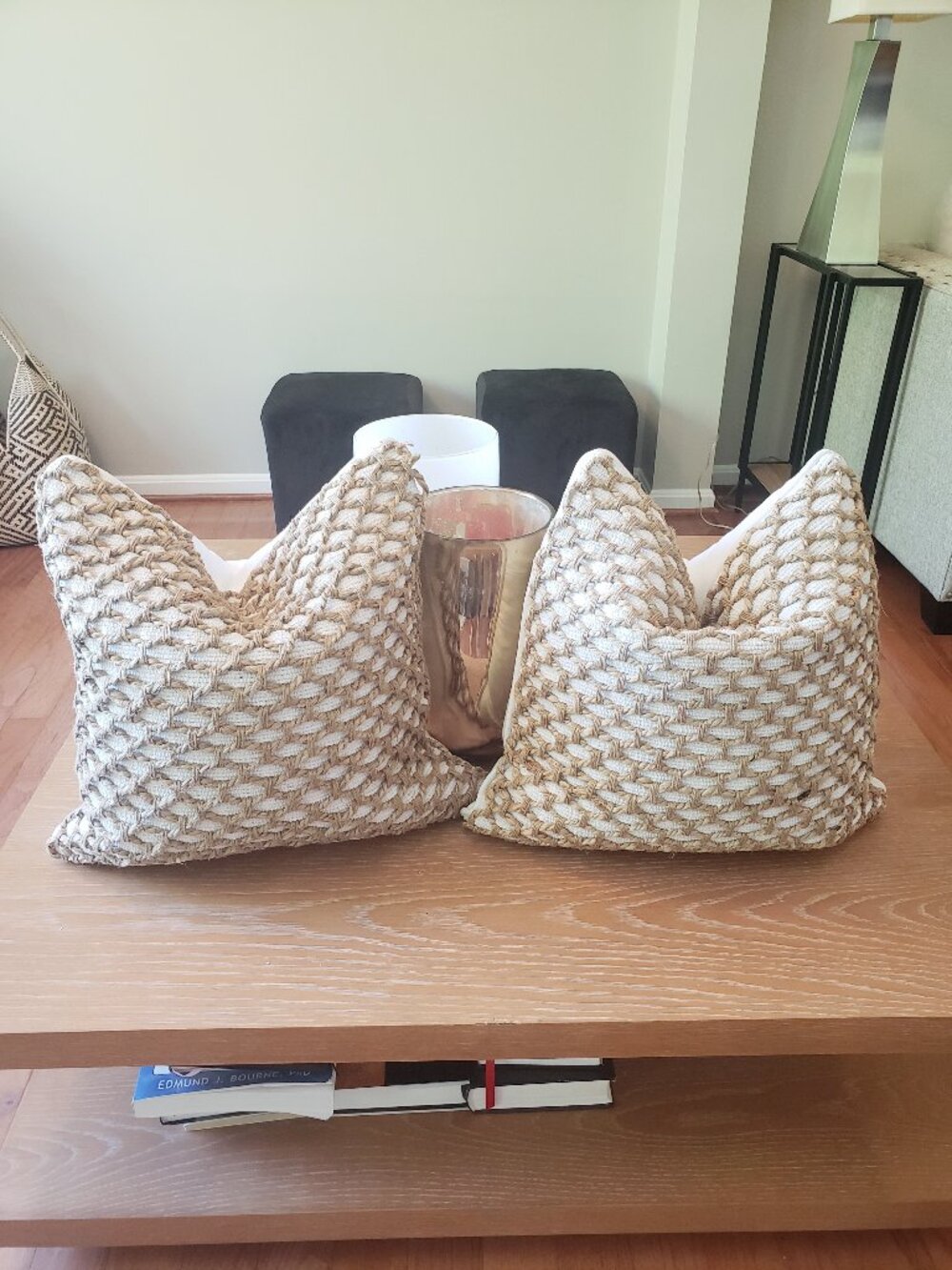 Decorative pillow throw set